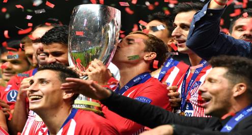 أتلتيكو يصطاد الريال بدون رونالدو وينتزع السوبر الأوروبي برباعية